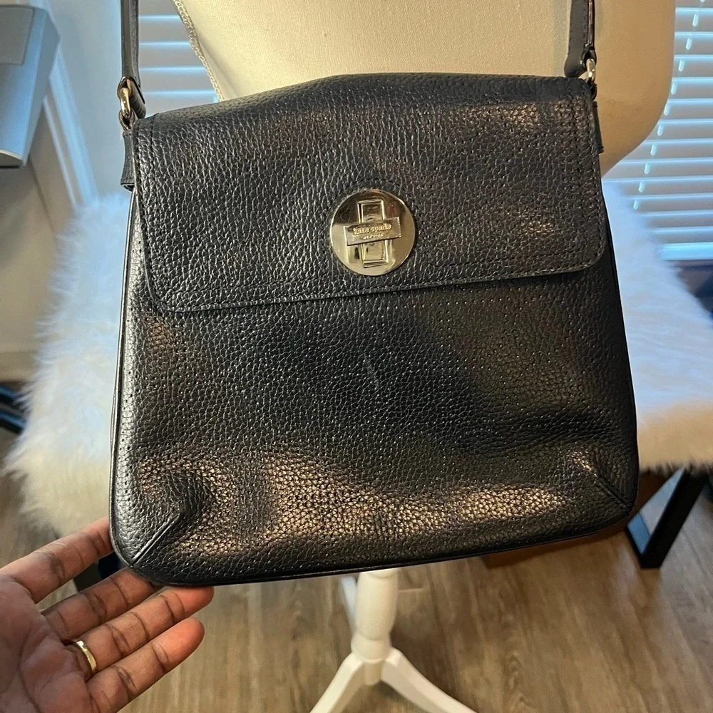 Kate Spade Small Double Vanessa York Street Noel Shoulder Bag Black